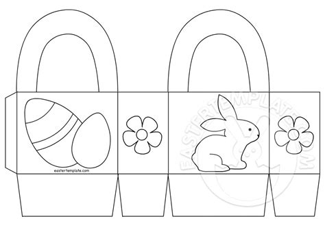 Easter Basket Template Free Printable
